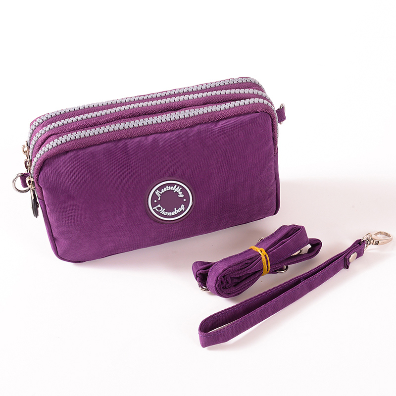 Zipper Phone Wallet Crossbody, Travel 3-in-1 Zipper Wallet