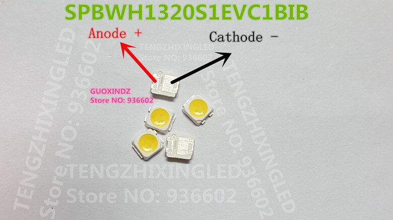 Voor samsung led tv toepassing krachtige led led achtergrondverlichting  tt321a 1.5w 3v 3228 2828 koel witte led lcd tv achtergrondverlichting: Spbwh 1320 s 1 evc 1 bib