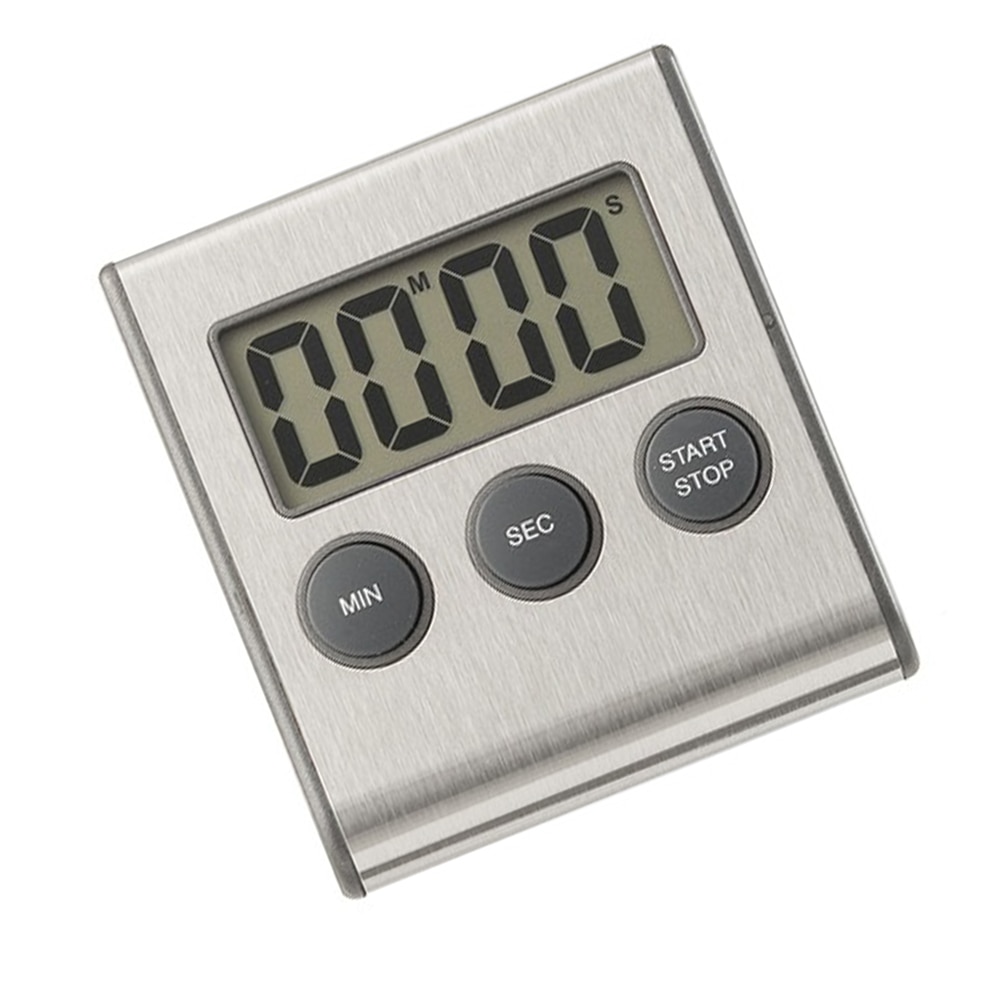 Digital Screen Kitchen Timer Large Display Digital Timer Square Cooking Count Up Countdown Alarm Clock Sleep Stopwatch Clock