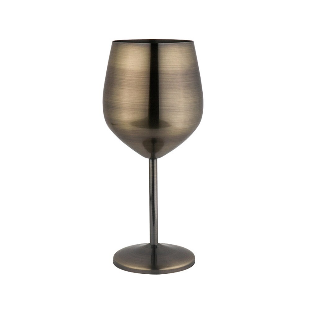 Wine Glasses Stainless Steel Red Wine Goblets Food Grade Juice Drink Goblet Shatterproof Party Barware Kitchen Tools 500ml: 05