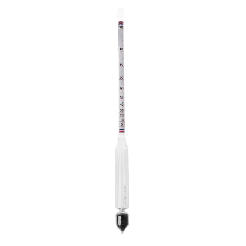 Hydrometer Tester Vintage measuring bottle Set Tools Alcoholmeter Alcohol Meter Wine Concentration Meter 0-100 Thermometer