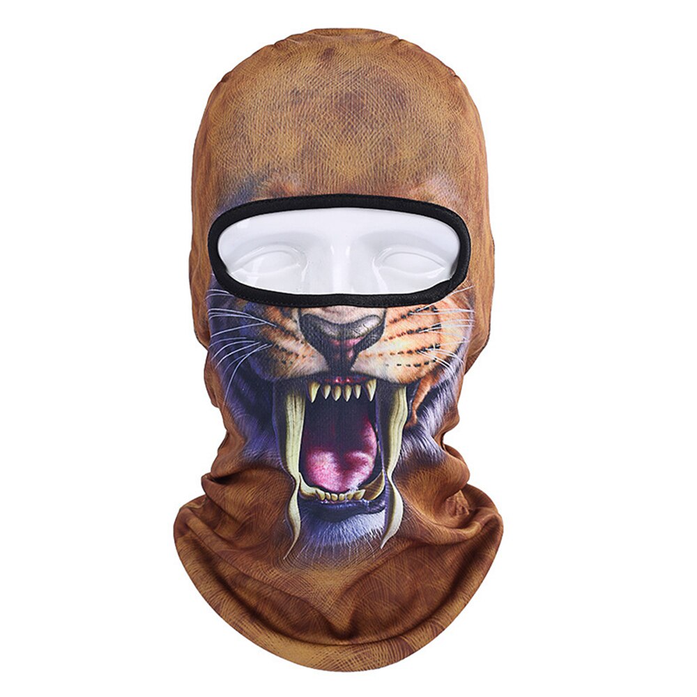 Women Men 3D Cat Dog Cute Animal Balaclava Windproof Skullies Beanie Helmet Liner Winter Warm Hat Full Face Cap Chapeu Masculino: 3