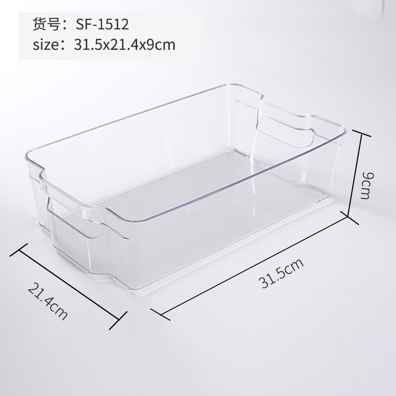 Användbar förvaring insamlingslåda korg kök kylskåp frukt arrangör ställ verktygslåda samla container cocina: B