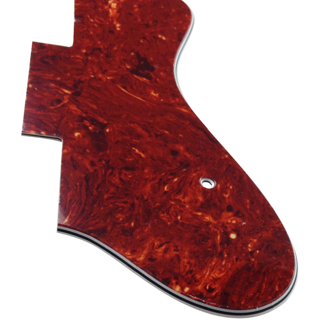 Plaque Pickguard Pour Guitare électrique Ou Basse - 3 Plis Perle Noire Et Jaune - 11.5x17 Pouces - 9