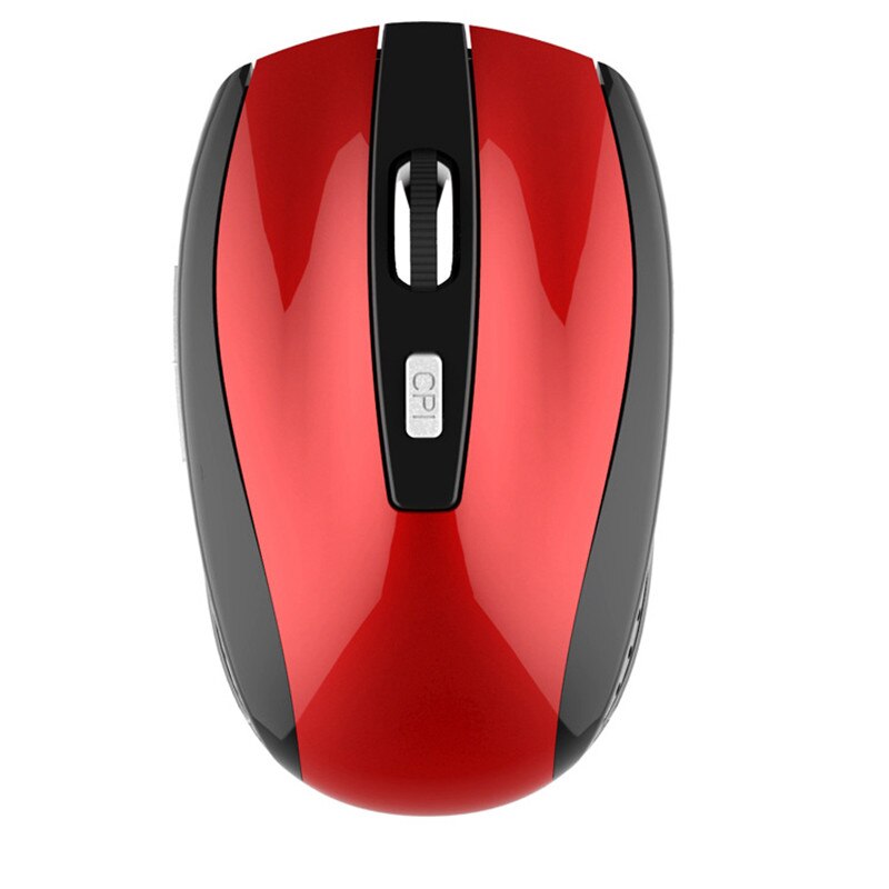 2.4GHz Wireless Mouse 6 Buttons 1200 DPI Optical Gaming Mouse Mice For PC Laptop Notebook Desktop: Red