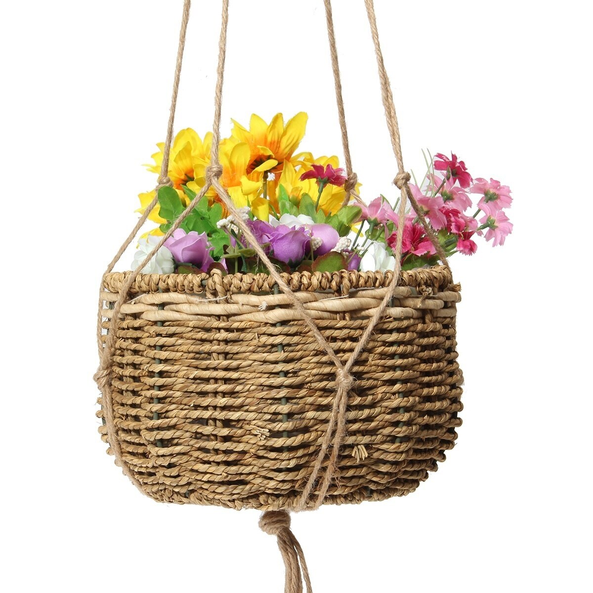 1Pcs Pot Hanging Rope Hemp Ropes Macrame Plant Flower Pot Hang Holder Basket Hanger Home Vertical Garden Balcony Decoration