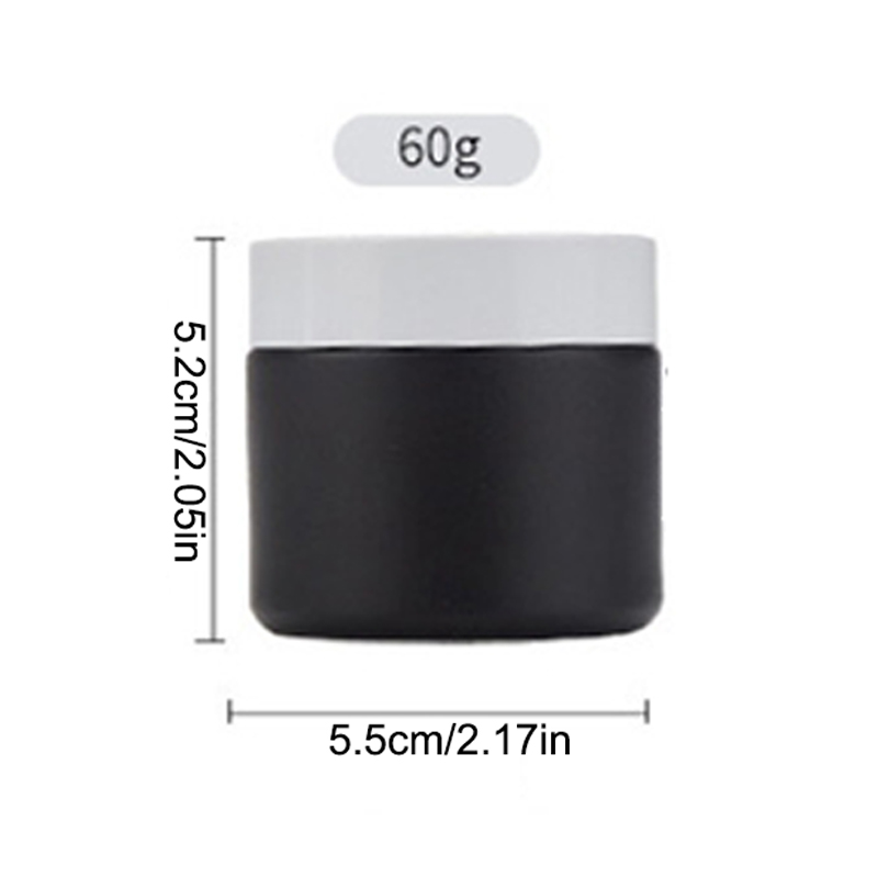 Plastic Lid Empty Jars Black Glass Cream Jar Cosmetic Container 10/30/60g Glass Bottle Make Up Container Travel Cosmetic Jars: plum