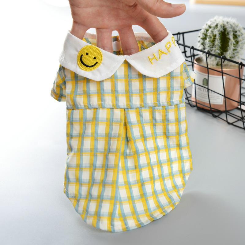 Camisa a cuadros para perro, ropa para cachorros, perros pequeños y medianos, ropa para mascotas, ropa bonita para perros y gatos, trajes de chaleco