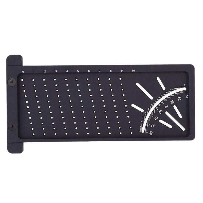 Woodworking Scribe Angle Scriber Aluminum Hole Positioning Ruler Measuring Tool