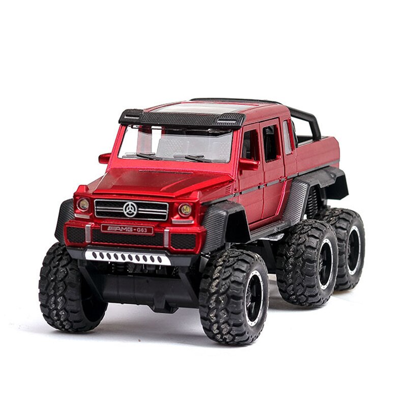 1:32 spielzeug Auto G63 F150 JEEP Metall Spielzeug Legierung Auto Spielzeug Gießt Druck Fahrzeuge Auto Modell Mit licht Sound Auto Spielzeug für Kinder # ZW: Red