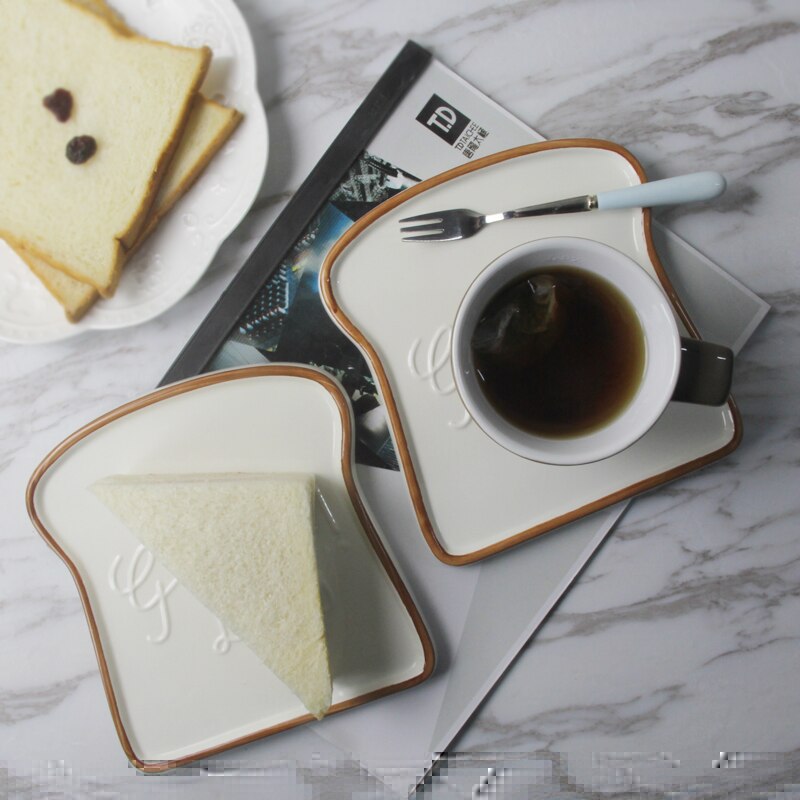 Plato de cena de cerámica con forma de tostada – Grandado