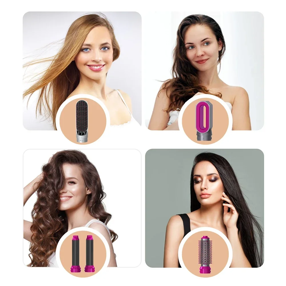 5-in-1 multifunctionele Föhn Stijltang Krultang Krultang met Haarborstel Heteluchtkam Styling set