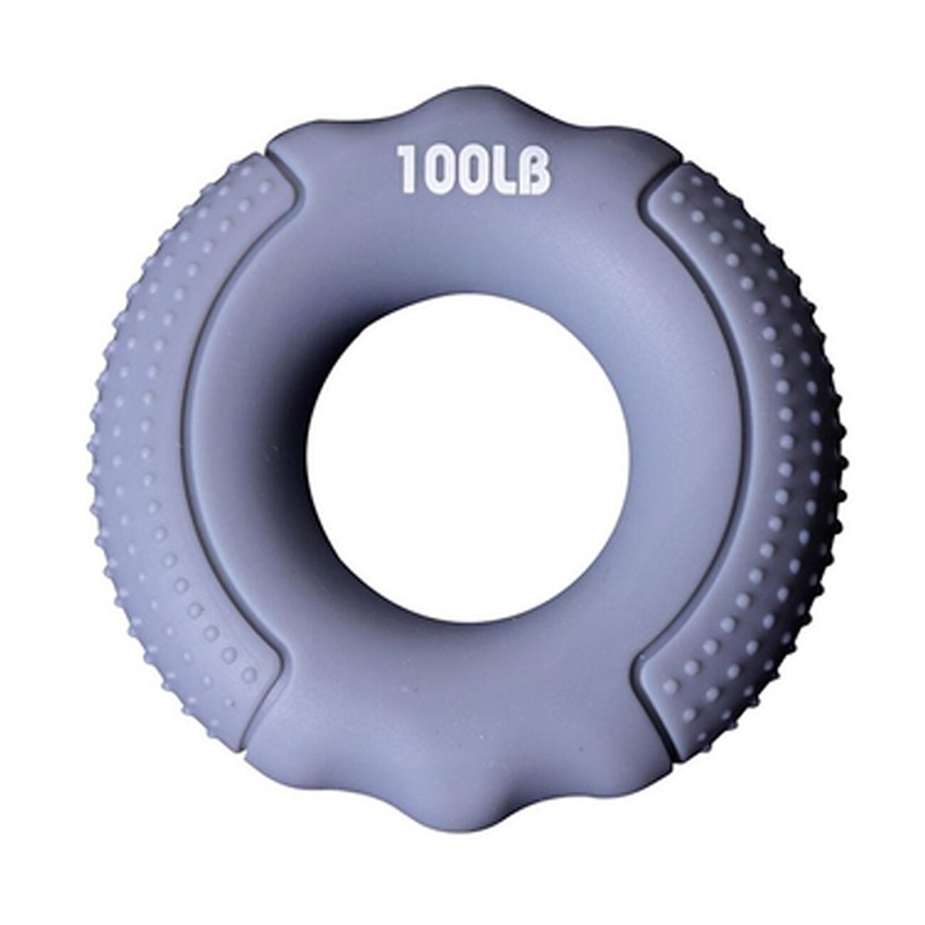 Strength Hand Gripper Grip Siliconen Ring Hand Weerstand Band Vinger Pols Training Carpaal Expander 20lb-100lb Oefening Gym: Grijs