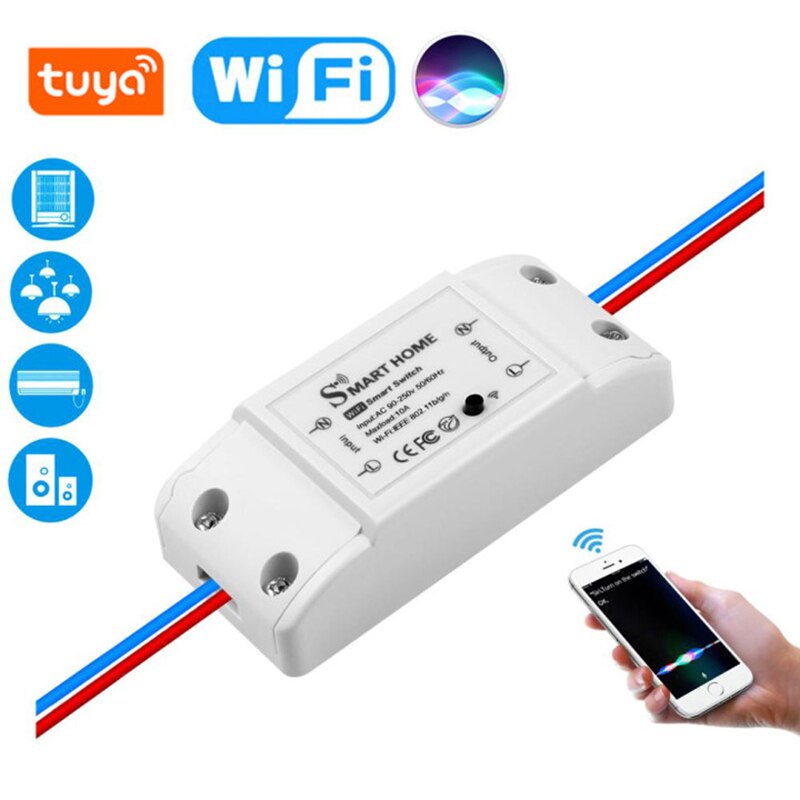 Tuya wifi smart bryter trådløs ekstern stemmebryter automatisering lyskontrollermodul arbeid med google hjem alexa smart liv