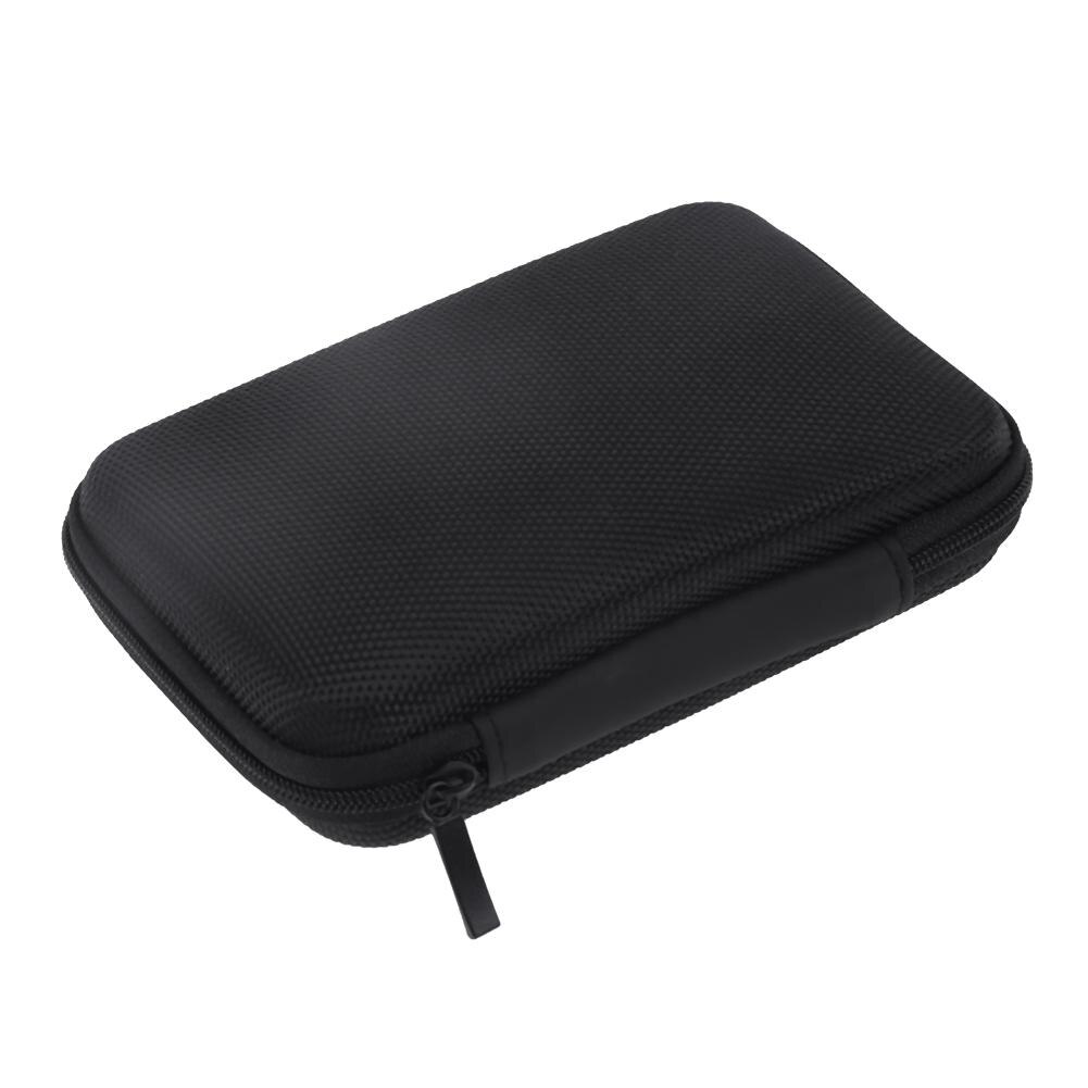 2.5 "3.5" Hdd Bescherm Zak Externe Usb Harde Schijf Schijf Carry Usb Cable Case Cover Pouch Oortelefoon Tas voor Pc Laptop Hard Disk Case: 2.5 no pattern black
