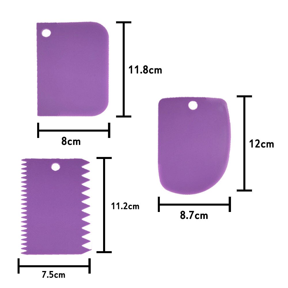 Taart Schraper Plastic Deeg Icing Fondant Schraper Bakken Tools Cake Decorating Keuken Молды Силиконовые