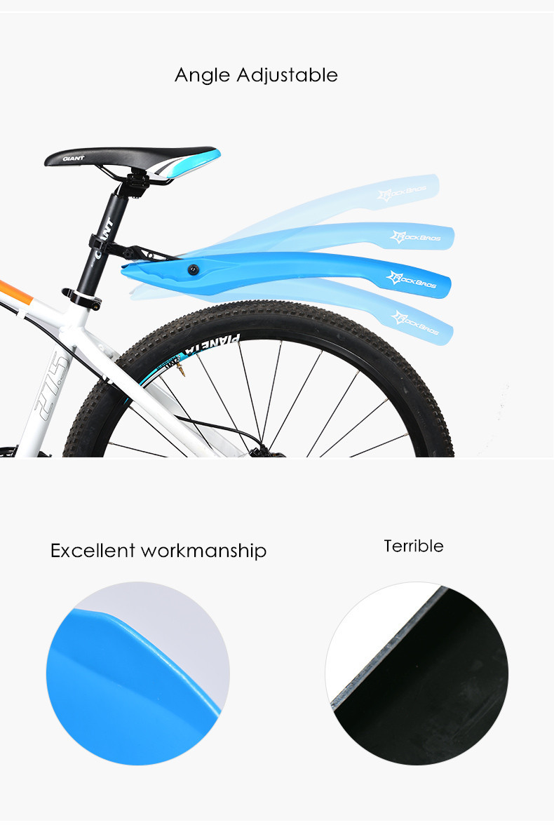 X-front märke mtb stänkskydd cykel fram bak snabbkoppling cykel stänkskärm cykel stänkskärm vingstativ rack stänkskydd med varningsbakljus