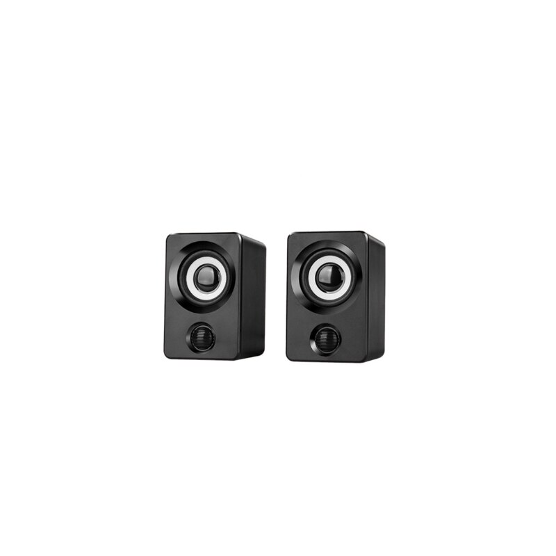 AUX Mini Computer Speakers USB Powered 1.3m Wired 1 Pair Bass Stereo Speakers for Laptop Desktop Phone 3W*2 Powerful Loudspeaker: Default Title