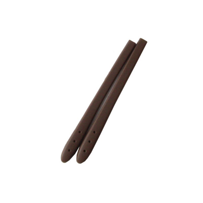 1 par brille benovertræk anti-slip silikone ørekrog tempel tip holder krog briller tilbehør unisex briller ben: Kaffe