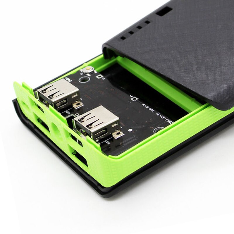 Universal 2.1A 4USB Power Bank Fall 6x18650 Batterie Ladegerät Lade Power Versorgung Gehäuse Abdeckung DIY ohne Batterie GDeals