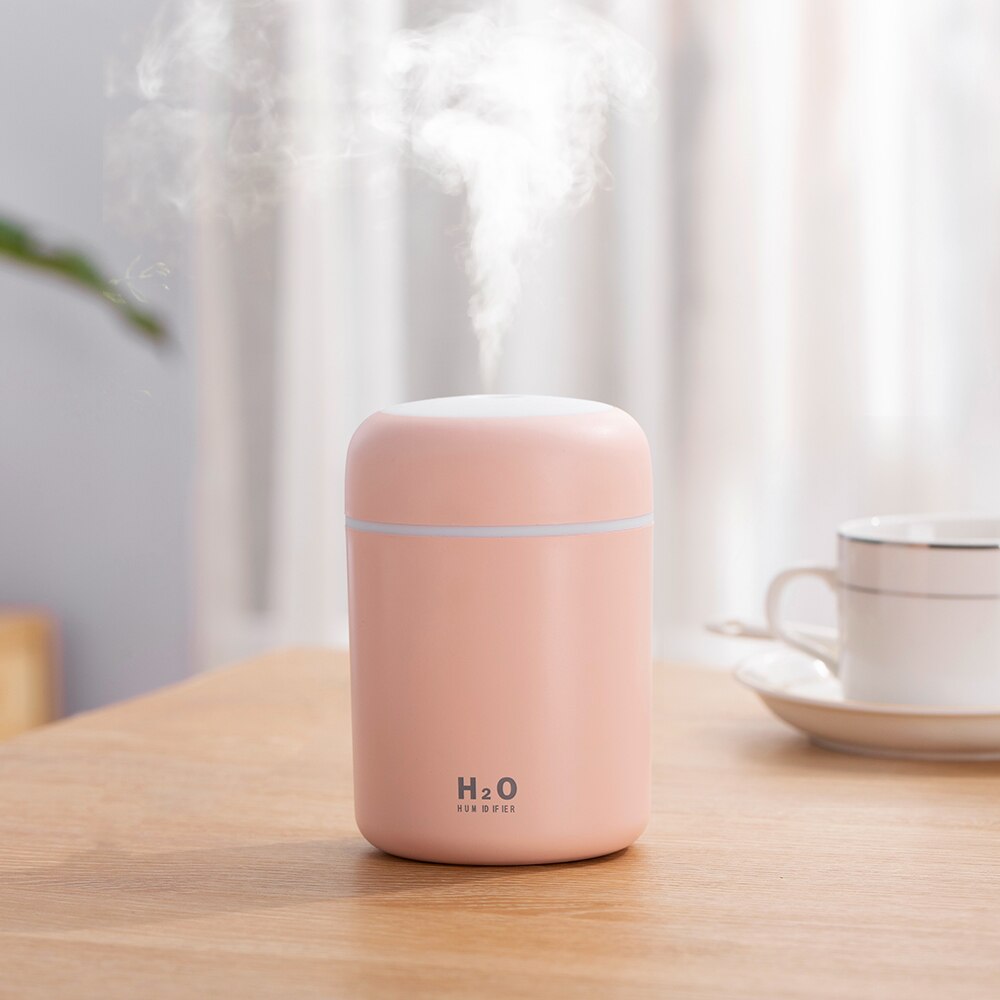 Humidificador portátil USB ultrasónico, taza colorida, difusor de Aroma, máquina de niebla, purificador de aire con luz para el coche y el hogar