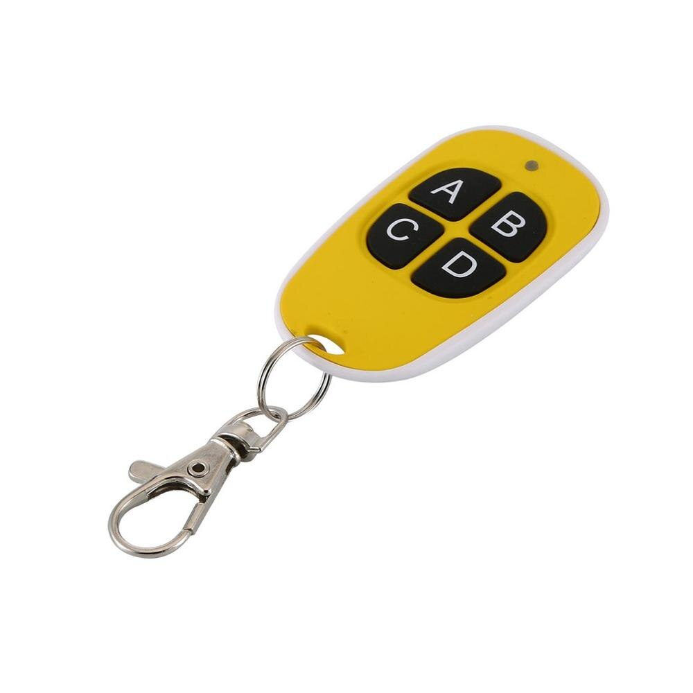 Klonen van een afstandsbediening voor een garagepoort, kopiëren, klonen van een 433.92 mhz vaste codecontroller, opener, commando sleutelhanger voor een slagboom: Geel