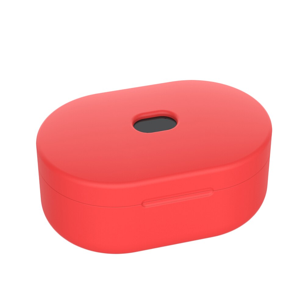 Funda de silicona para auriculares Xiaomi Redmi AirDots, carcasa para auriculares inalámbricos por Bluetooth, TWS, 1, 2 cajas: Red