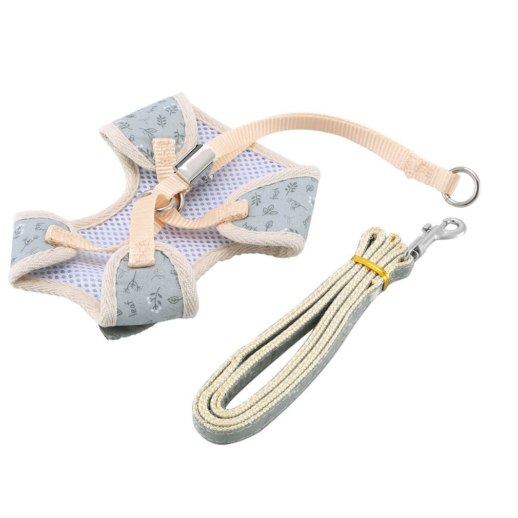 Pet Leash Bowknot Pet Chest Strap Vest Style Cat And Dog Leash Rope No Traction Dog Harness Breathable Mesh