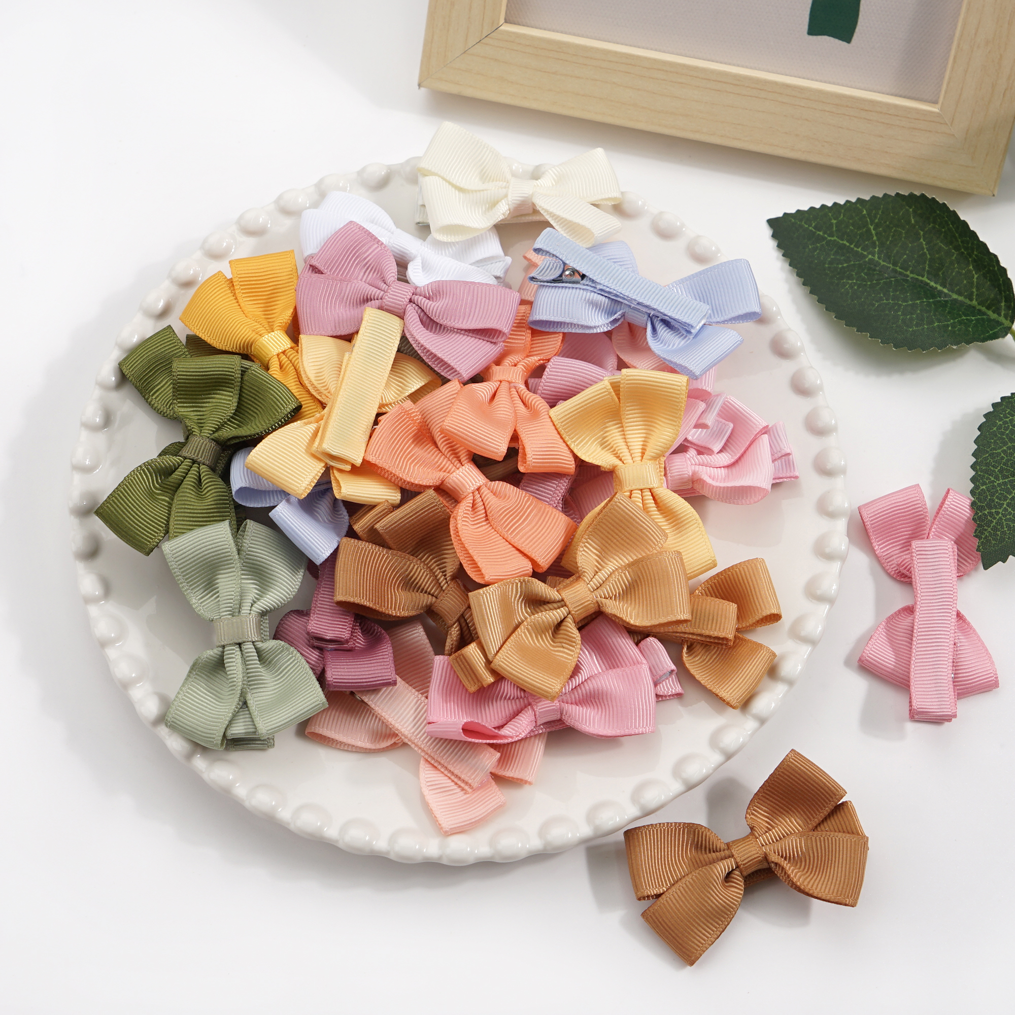 10/20/25/50 Uds. Lazos para el pelo para niñas en pares, lazos de cinta de 2 pulgadas, pinzas para el pelo de cocodrilo, pasadores para bebés, niños pequeños, niñas y niños