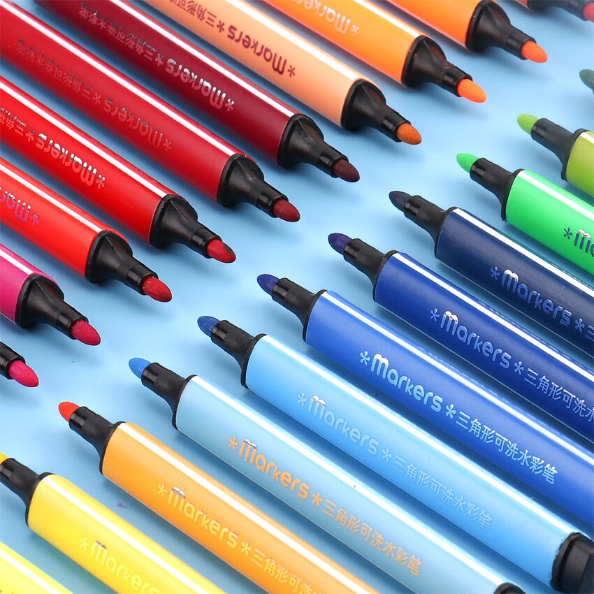 Kleurrijke Markers Voor Kleurplaten Tekening Craft Voor Kunstenaars En Kids Aquarel Potloden Heldere Kleuren Wasbare Markers