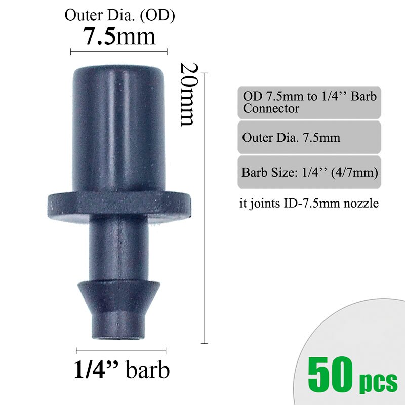 Garden Irrigation Connectors Barbed Single Double Tee Elbow Drip Arrow Cross Coupling Watering Fitting For 3/5 4/7mm Hose: Red