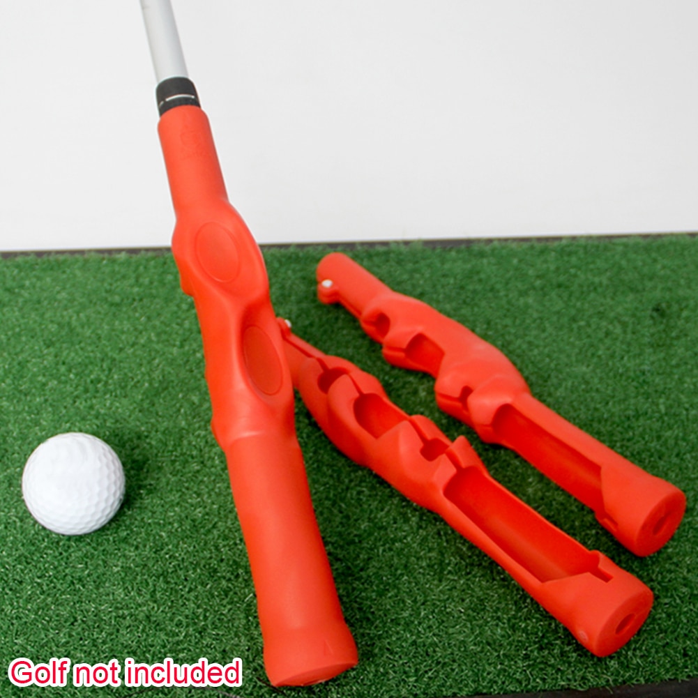 Undervisningsredskab praksis værktøj golf swing greb træner begyndere klub højre venstre skridsikre tilbehør til golfspiller udendørs gummi