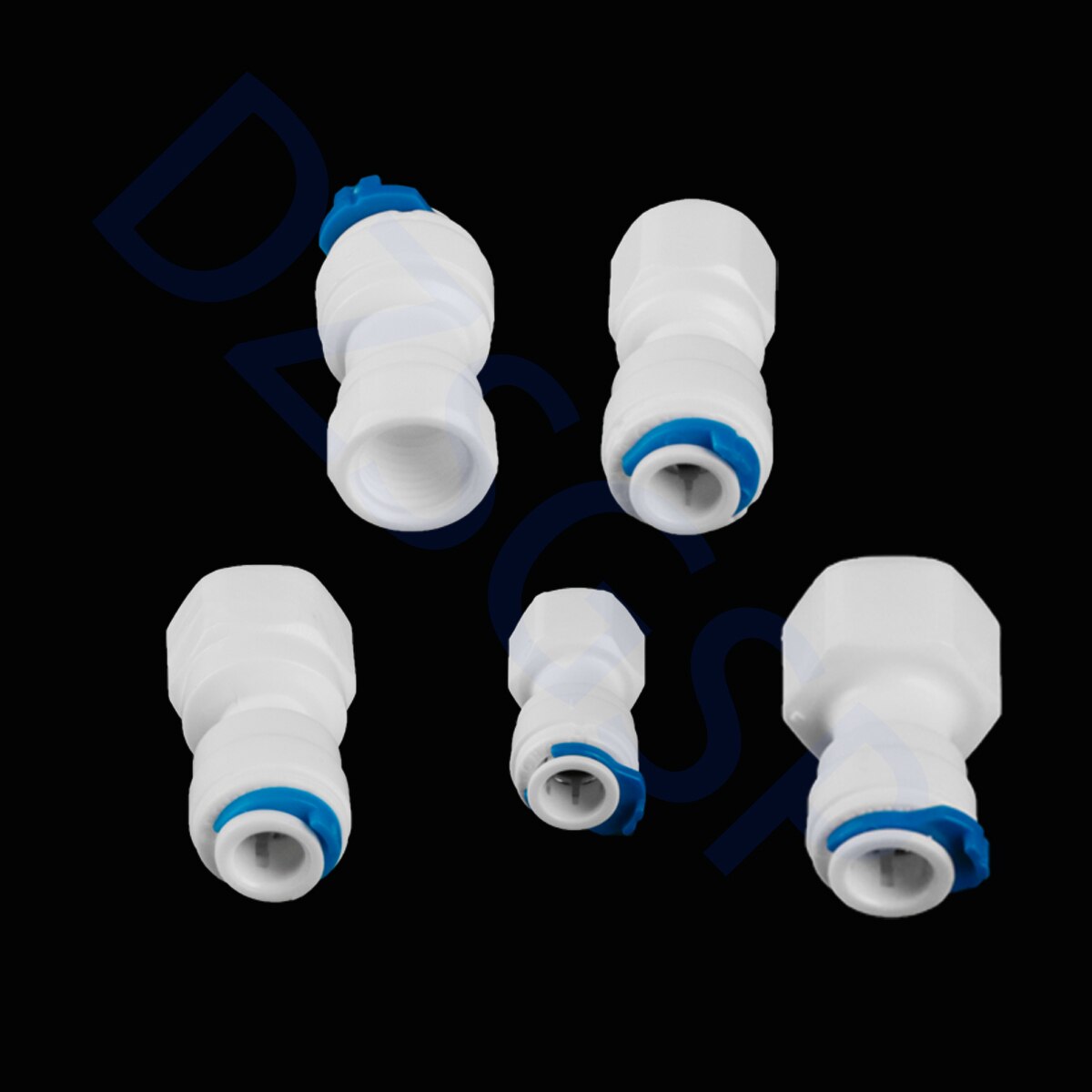 Omgekeerde Osmose Ro Water System Fitting 1/4 "3/8" Inch 8Mm Od Slang Buis 1/4 "1/2" 3/4 "1/8" Vrouwelijke Plastic Pijp Quick Connectors