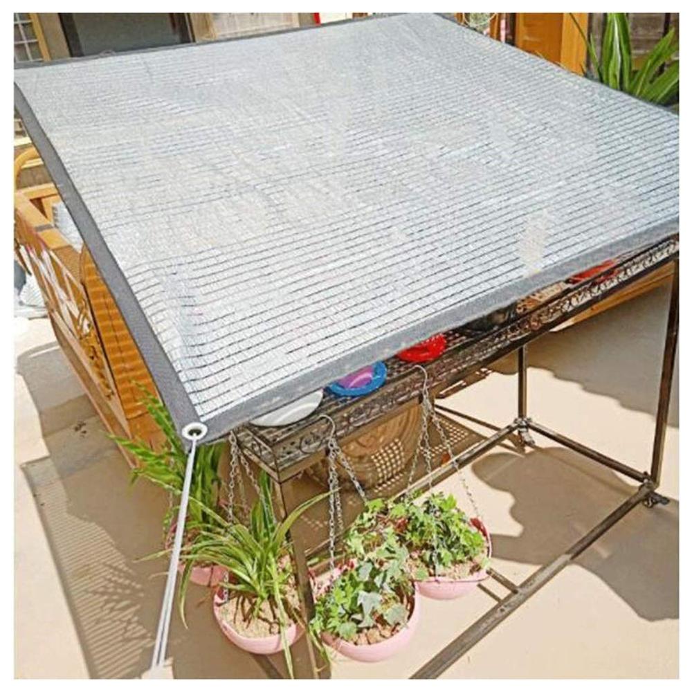 75% Reflective Aluminet Shade Cloth UV Resistant Sunblock Shade Net with Grommets Sun-Block Mesh Shade for Greenhouse Garden Pat