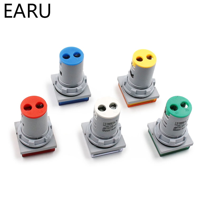 Mini digital voltmeter amperemeter 22mm ac 20-380v 0-100a amp volt spændingstester meter dobbelt led indikator pilot lampe lys display