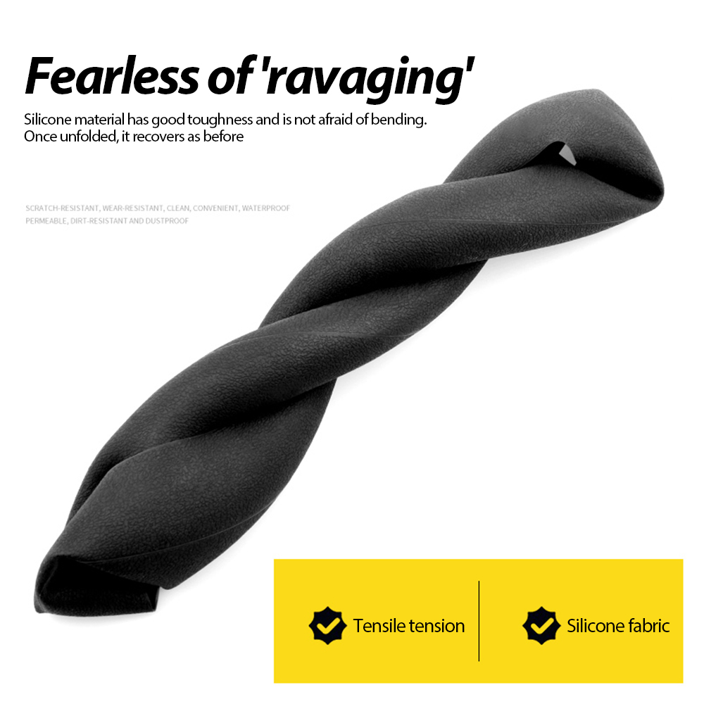 Silikon rattdeksel universal sklisikkert håndtak fleksibelt tynt mykt rattbeskytter biltilbehør