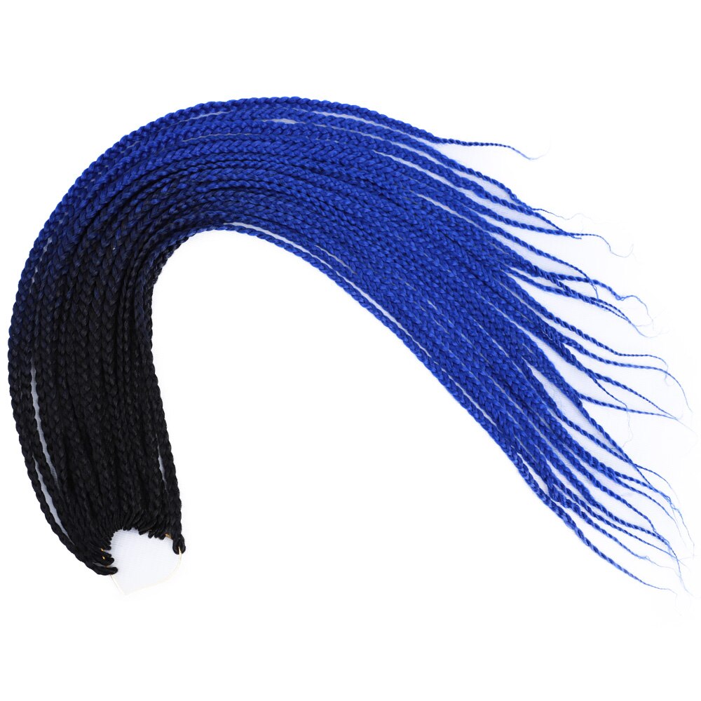 22inch Box Braids 22Strands Senegalese Twist Braids Crochet Hair Extensions Ombre Colors 3S Crochet Braiding Hair: B15