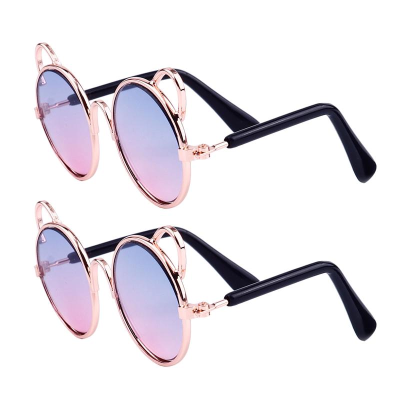 2 sztuk śmieszne okulary przeciwsłoneczne uroczy placki okulary przeciwsłoneczne klasyczne oczu nosić okulary Cosplay