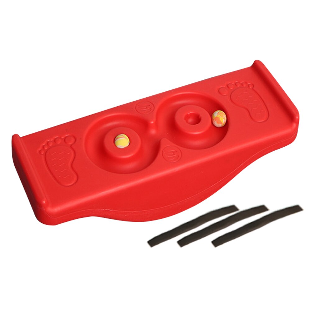 Stability Workout Portable Anti Skid Balance Board Sport Outside Rocking Seesaw Kids Children Exercise Indoor Games Fitness: Red