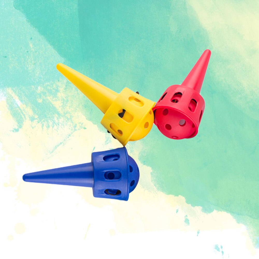 3 Sets Children Kids Toss Throw Chuck Outdoor Activities and Device (Blue + Red + Yellow)