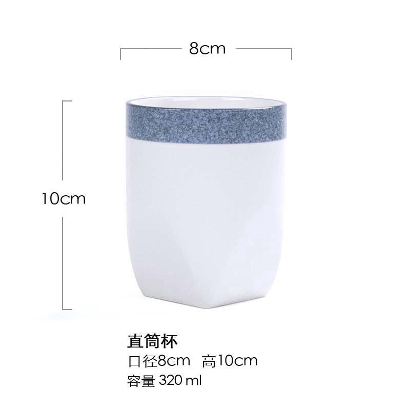 Ceramic Coffee Cup Porcelain Personal Single Pottery Tea Cups Korea Style Drinkware Wine Mug Water Mugs: D-320ml