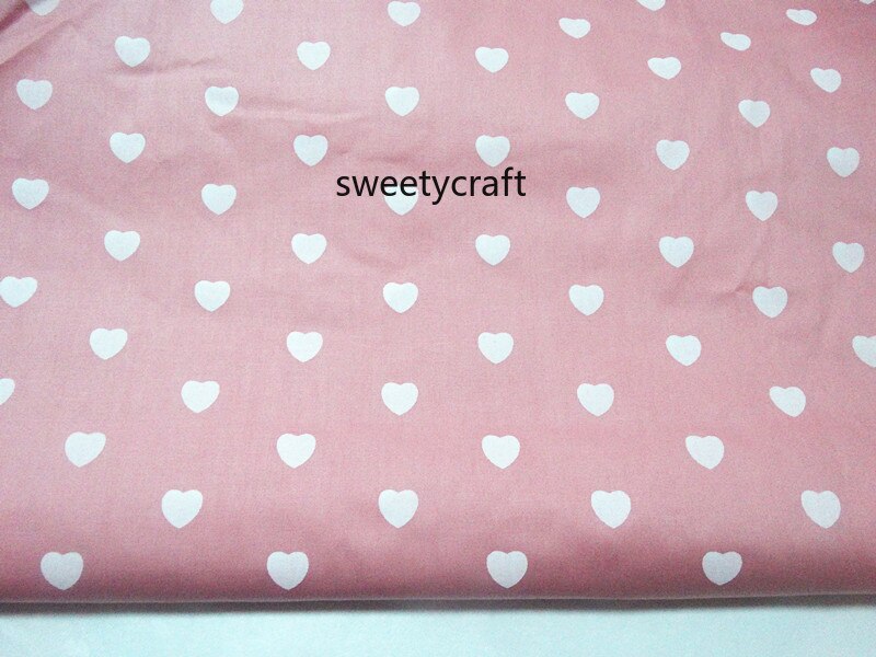 Herz Druck Stoffe Handgemacht tela algodon DIY NäHenne Patchwork Baby Kleid freundlicher Bett Hand Tuch Gewebe Baumwolle Köper Stoffe