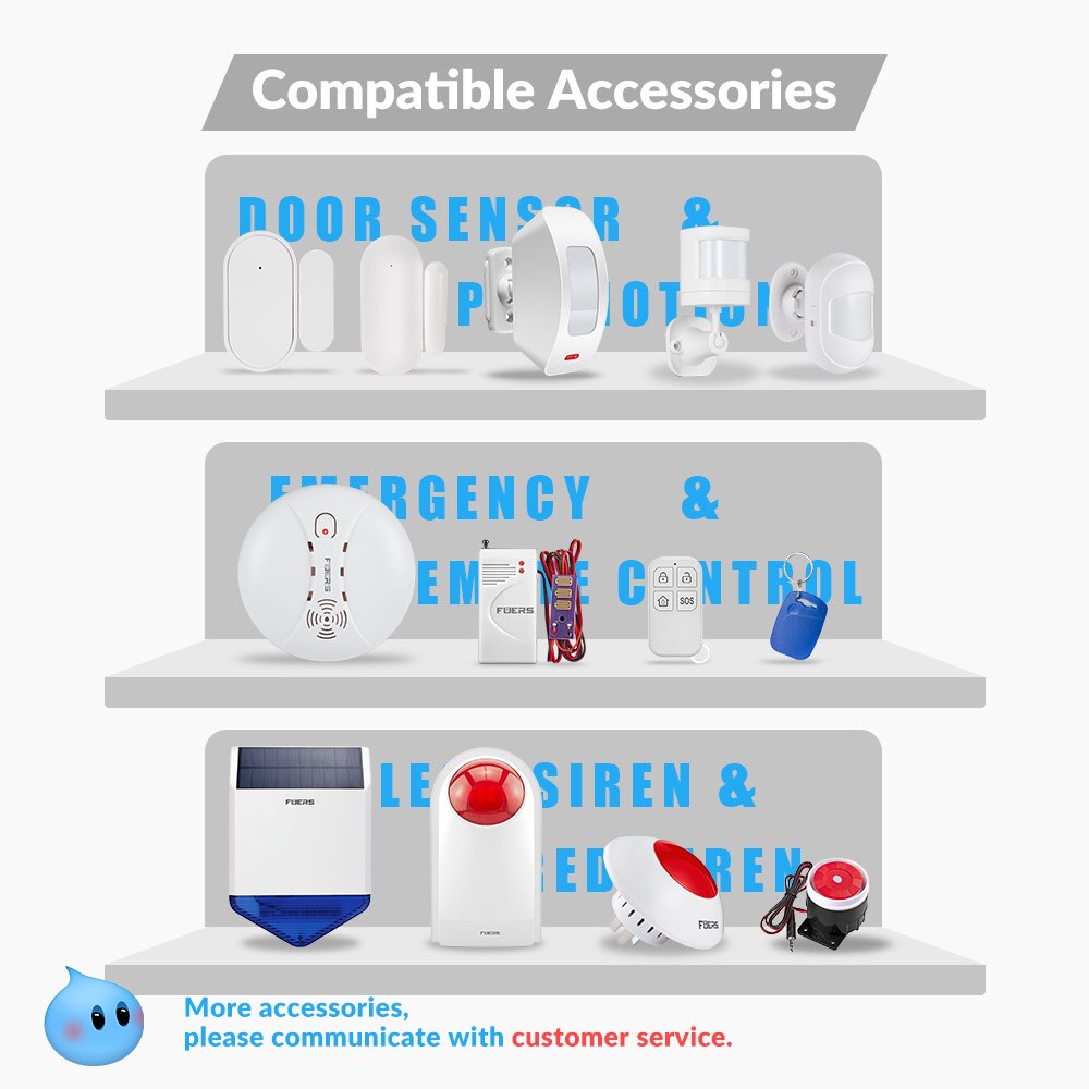 WIFI GSM 4G Alarm System Tuya App Kontrolle Heimat Sicherheit Bewegung Sensor Buglar Alarm 2,4 zoll voll berühren 4G GSM Farbe Bildschirm Tafel