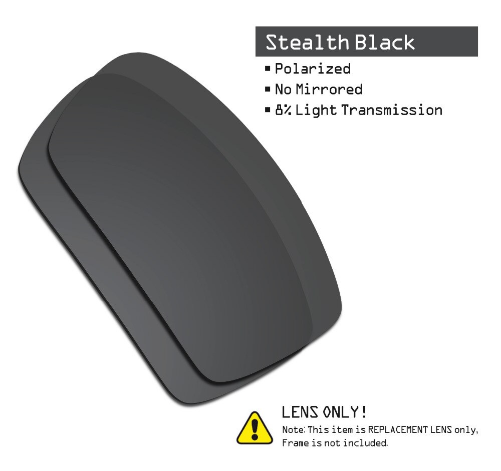 SmartVLT 2 Pairs Gepolariseerde Zonnebril Vervanging Lenzen voor Oakley Gascan Stealth Zwart en Fire Red