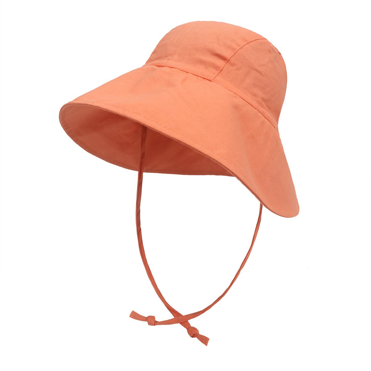 2022 New Children&#39;s Sun Hat Baby Girls and Boys Outdoor Big Brim Bucket Hats Breathable Quick-drying Uv Sun Protection Hat Kids: orange / L