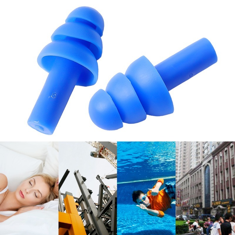 5 Pairs Soft Silicone Earplugs Waterproof Swimming Ear Plugs Reusable Noise Reduction Sleeping Ear Plugs Hearing Protection