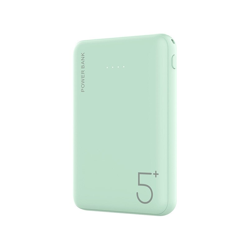 Caricabatterie portatile 5000mAh mini caricabatterie esterno 2.1A caricabatterie rapido per telefono Poverbank per telefono cellulare intelligente: verde
