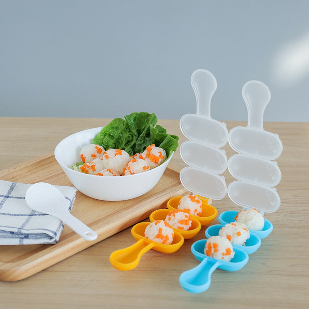 Rijst Bal Mallen Sushi Ballen Maker Mould Lepel Sushi Maker Keuken Koken Keuken Mallen Gereedschappen Japanse Bento Accessoires