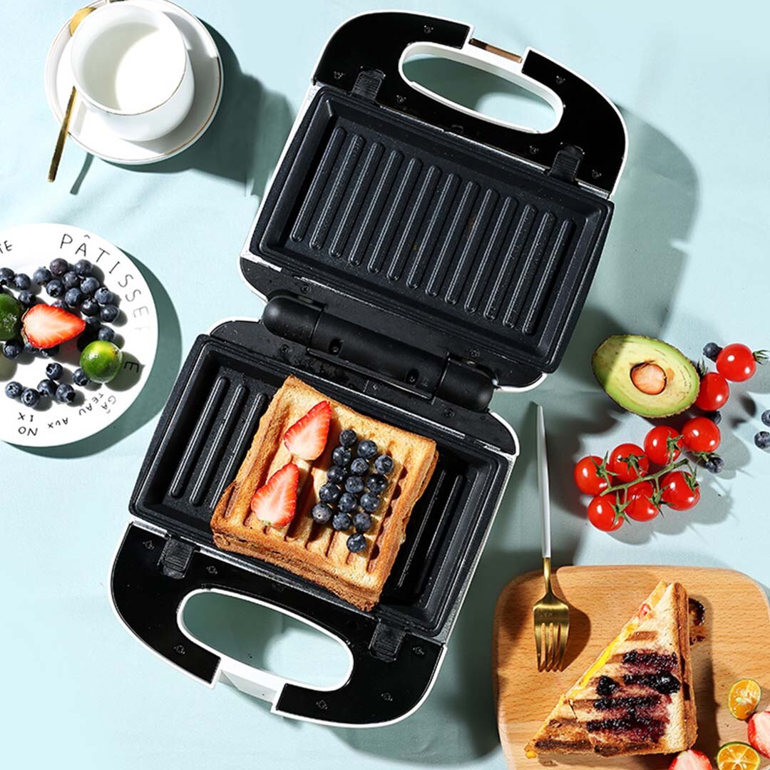 Home multifunctional Breakfast machine Bread light food machine Frying and roasting double-sided heating detachable