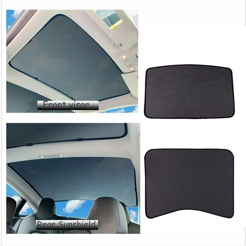 Car Front Rear Sunroof Sunshade UV Rays Protection Window Shade with Heat Insulation Film